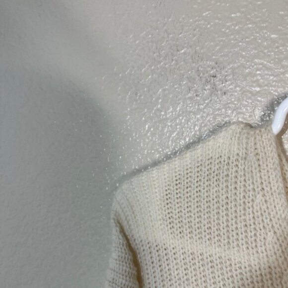 Jenni Kayne Sweater Womens XS Wool Cashmere Cream V Neck Pullover Oversized Cozy - Picture 2 of 5